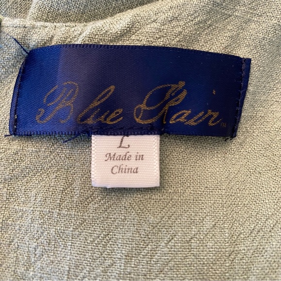 Blue Rain Twist Front MIDI Dress Size Large - Picture 5 of 11